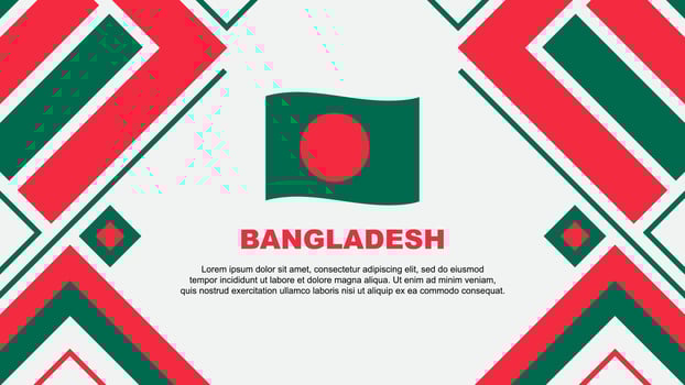 Bangladesh Flag Abstract Background Design Template. Bangladesh Independence Day Banner Wallpaper Vector Illustration. Bangladesh Flag