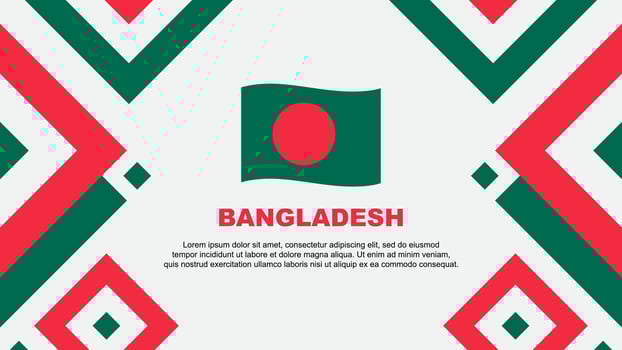 Bangladesh Flag Abstract Background Design Template. Bangladesh Independence Day Banner Wallpaper Vector Illustration. Bangladesh Template