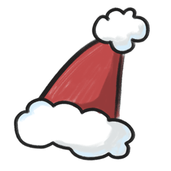 Santa hat illustration png