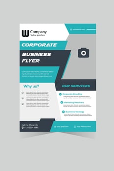 Free Business Flyer design template vector