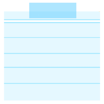 Blue sticky note png