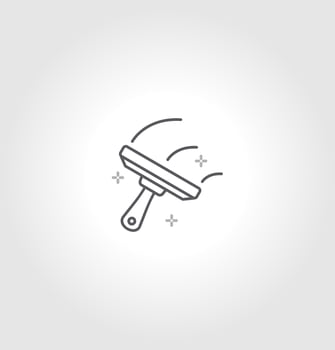 Glass cleaner icon design. squeegee icon. isolated on grey background. vector illustration