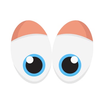 eye lens blue illustration vector