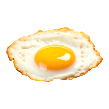 AI generated Fried Egg Isolated on Transparent Background png