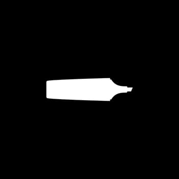Silhouette of the Light color marking pen to highlight text or neon colored pen, can use for Art Illustration, Logo Gram, Pictogram, Apps, Website, or Graphic Design Element. Vector Illustration
