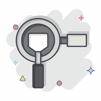 Icon Pan. related to Cooking symbol. comic style. simple design editable. simple illustration vector