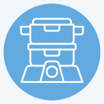 Icon Steamer. related to Cooking symbol. blue eyes style. simple design editable. simple illustration vector