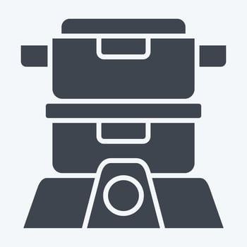 Icon Steamer. related to Cooking symbol. glyph style. simple design editable. simple illustration vector
