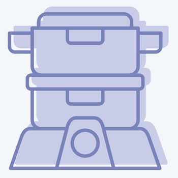 Icon Steamer. related to Cooking symbol. two tone style. simple design editable. simple illustration vector