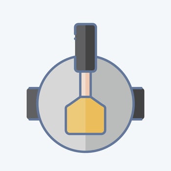 Icon Stir Fried. related to Cooking symbol. doodle style. simple design editable. simple illustration vector