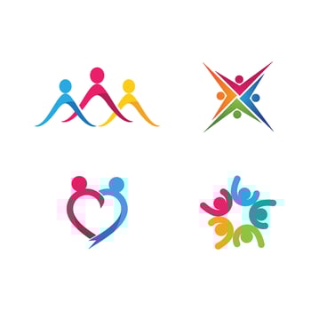 Community, network and social icon vector