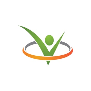 Human character logo sign vector