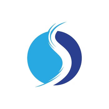 Water wave icon vector