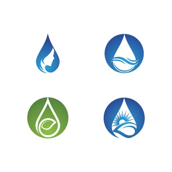 water drop Logo Template vector