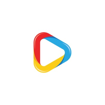 Play vector Logo template design
