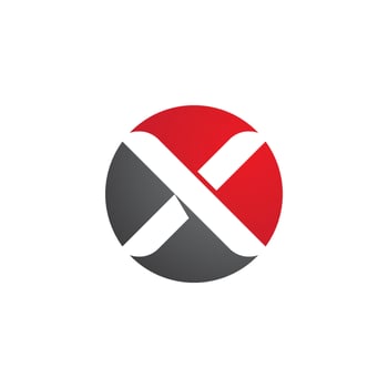 X Letter Logo Template vector icon