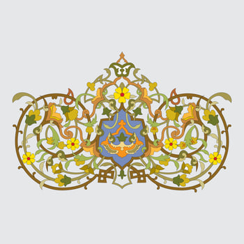 Arabic and Islamic ornaments for wall and home decoration vector