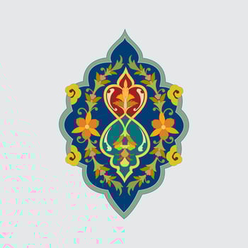 Arabic and Islamic ornaments for wall and home decoration vector