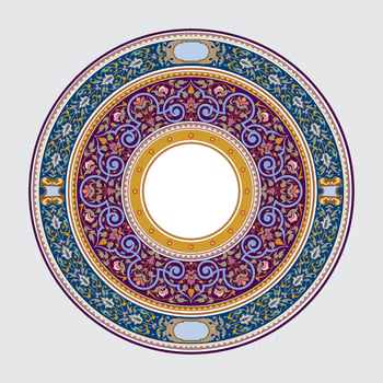 Arabic and Islamic ornaments for wall and home decoration vector