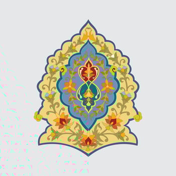 Arabic and Islamic ornaments for wall and home decoration vector