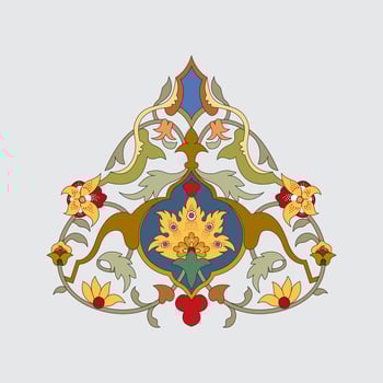 Arabic and Islamic ornaments for wall and home decoration vector