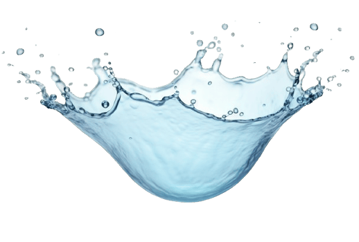 AI generated Sequential Splash of Water Droplet on transparent background png