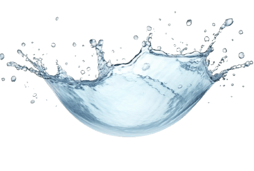 AI generated Sequential Splash of Water Droplet on transparent background png