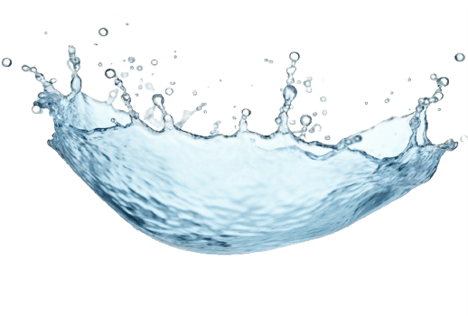 AI generated Sequential Splash of Water Droplet on transparent background png