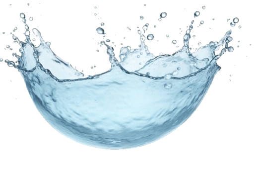AI generated Sequential Splash of Water Droplet on transparent background png