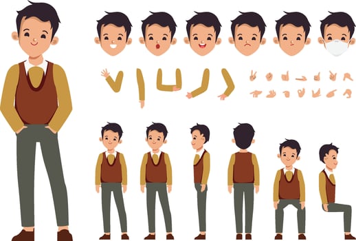 Free vector male character illustration