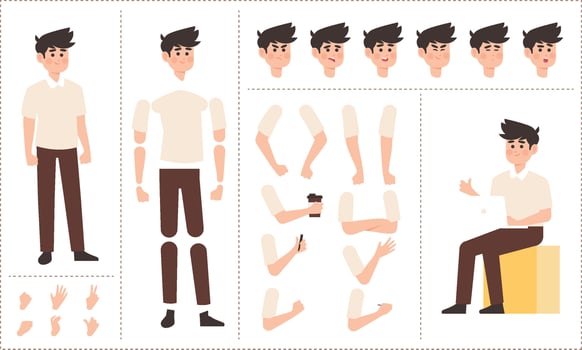Free vector male character illustration
