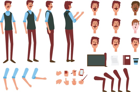 Free vector male character illustration