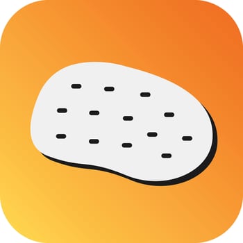 potato Vector Glyph Gradient Background Icon For Personal And Commercial Use.