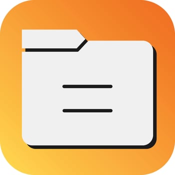 Folder Vector Glyph Gradient Background Icon For Personal And Commercial Use.