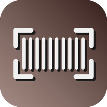 Barcode Vector Glyph Gradient Background Icon For Personal And Commercial Use.