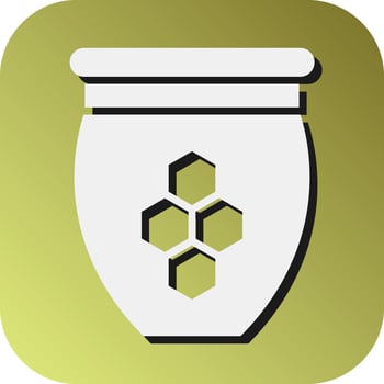 Honey Vector Glyph Gradient Background Icon For Personal And Commercial Use.