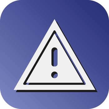Warning Vector Glyph Gradient Background Icon For Personal And Commercial Use.
