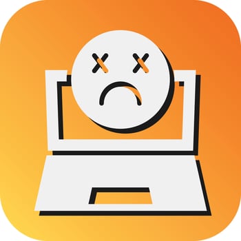 Dead Vector Glyph Gradient Background Icon For Personal And Commercial Use.