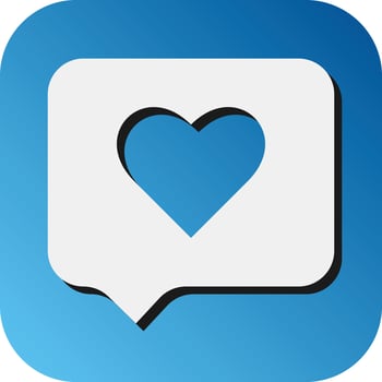 Love Message Vector Glyph Gradient Background Icon For Personal And Commercial Use.