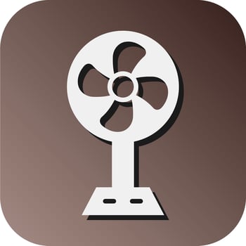 Fan Vector Glyph Gradient Background Icon For Personal And Commercial Use.