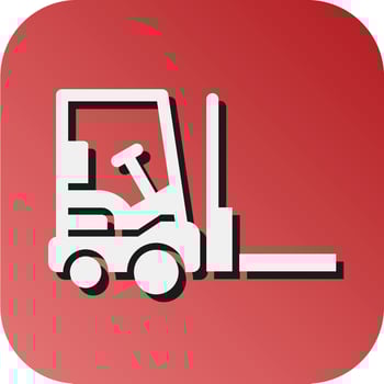 ForkLifter Vector Glyph Gradient Background Icon For Personal And Commercial Use.