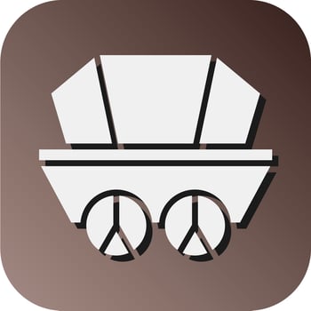 Wagon Vector Glyph Gradient Background Icon For Personal And Commercial Use.