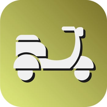 Scooter Vector Glyph Gradient Background Icon For Personal And Commercial Use.