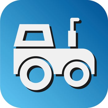 Tractor Vector Glyph Gradient Background Icon For Personal And Commercial Use.