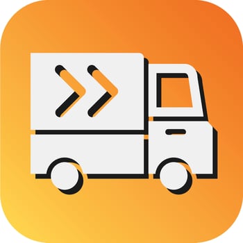 Delivery Truck Vector Glyph Gradient Background Icon For Personal And Commercial Use.