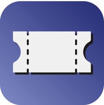 Football Ticket Vector Glyph Gradient Background Icon For Personal And Commercial Use.