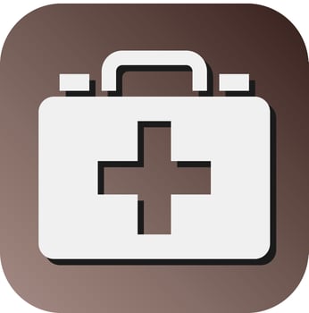 Medical Kit Vector Glyph Gradient Background Icon For Personal And Commercial Use.