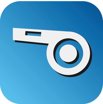 Whistle Vector Glyph Gradient Background Icon For Personal And Commercial Use.