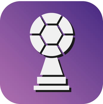 Trophy Vector Glyph Gradient Background Icon For Personal And Commercial Use.