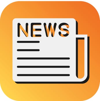 Football News Vector Glyph Gradient Background Icon For Personal And Commercial Use.